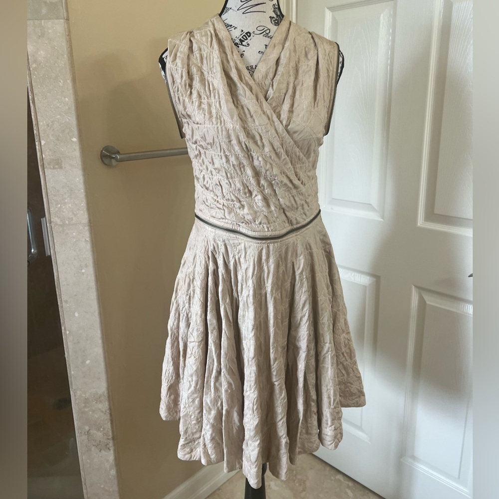 100% real silk dress